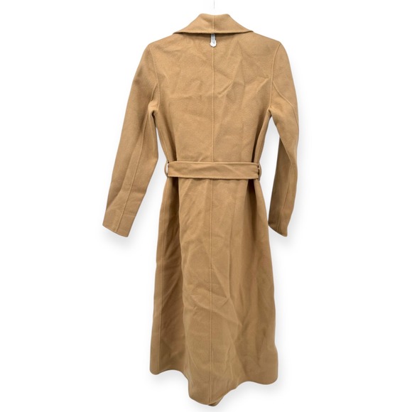 NWT Mackage Mai Lightweight Wrap Wool Coat in Light Camel $1,090 - Size Small - Picture 11 of 15
